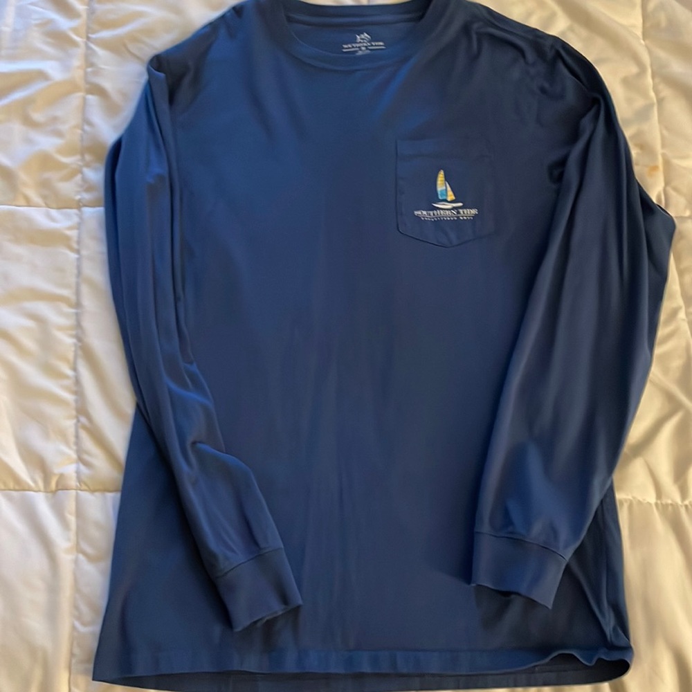 Southern Tide Dark Blue Long Sleeve T-Shirt Mens M